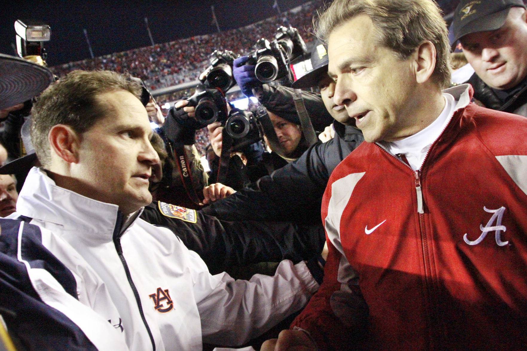 Alabama at Auburn (Nov. 30)